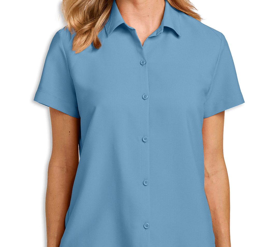 Port Authority Women's Dockside Easy Care Short Sleeve Work Shirt-default