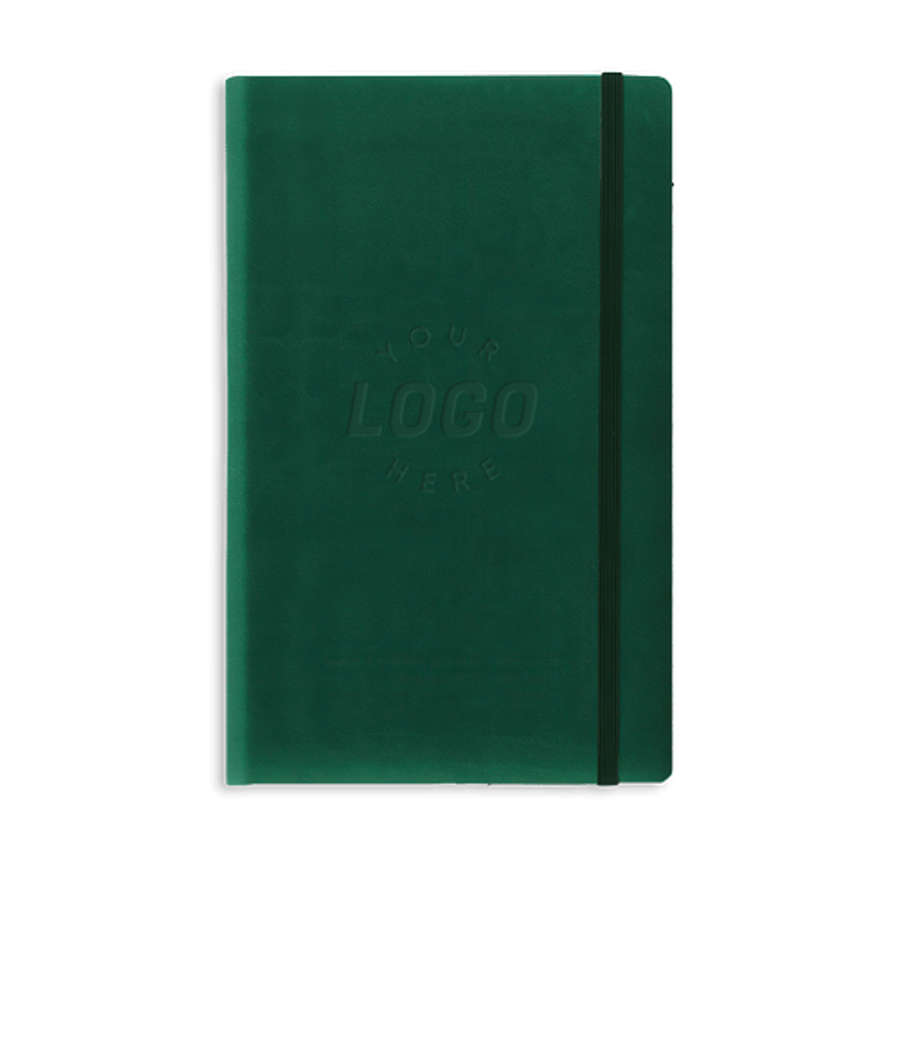 Castelli Debossed Tucson Scribe Lined Hard Cover Notebook in Green