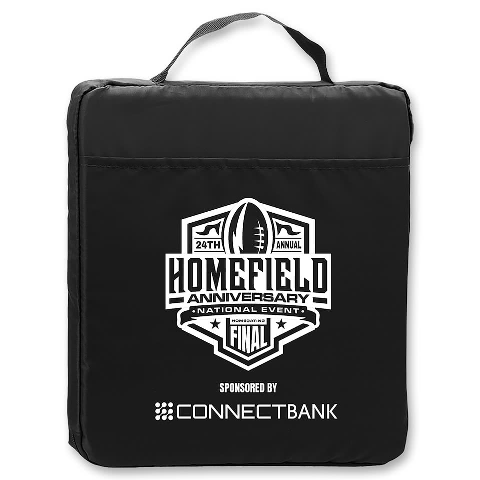 13.5" Fabric Stadium Cushion with Pocket