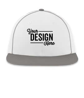 Pacific Headwear Momentum Snapback Baseball Hat - Color: White / Graphite