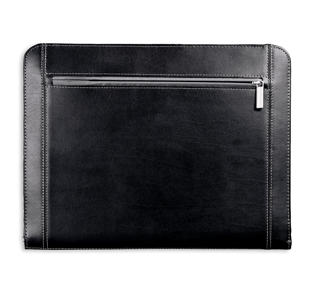 Debossed Metropolitan Zippered Padfolio-default