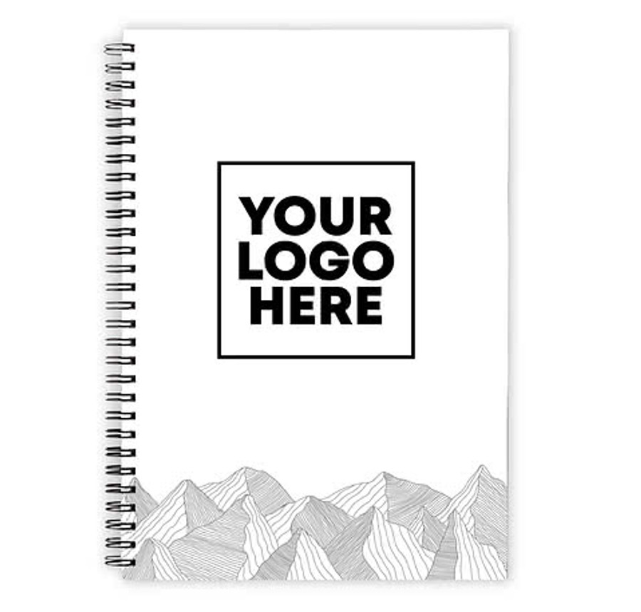 Mountain Peaks JournalBooks ® Spiral Notebook in Light