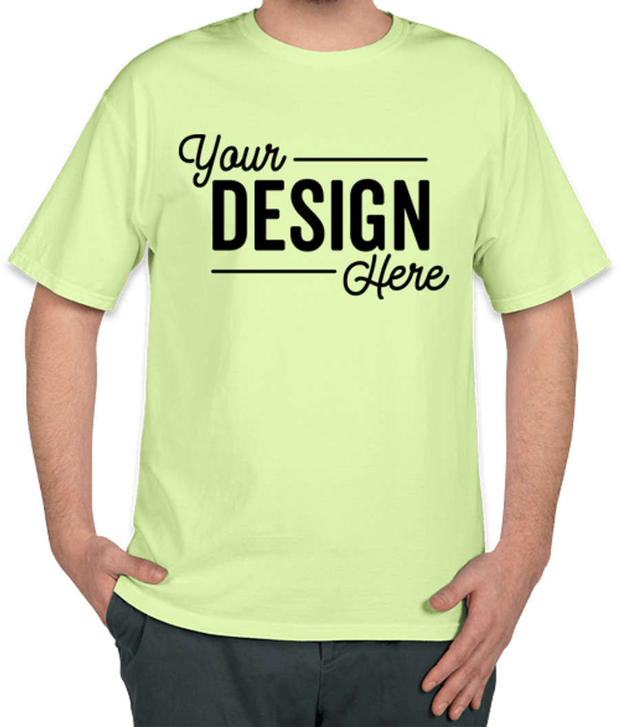 Hanes ComfortWash Garment Dyed T-shirt in Chic Lime