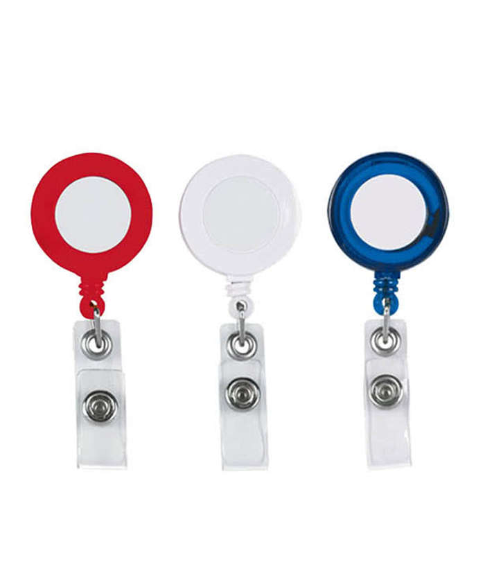 Custom Printed Retractable Badge Holder With Laminated Label with your logo