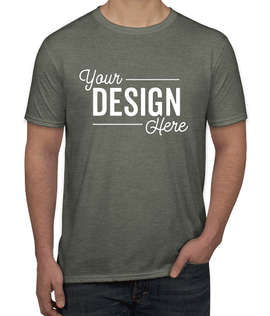 Canada - Gildan Softstyle Jersey T-shirt - Color: Heather Military Green