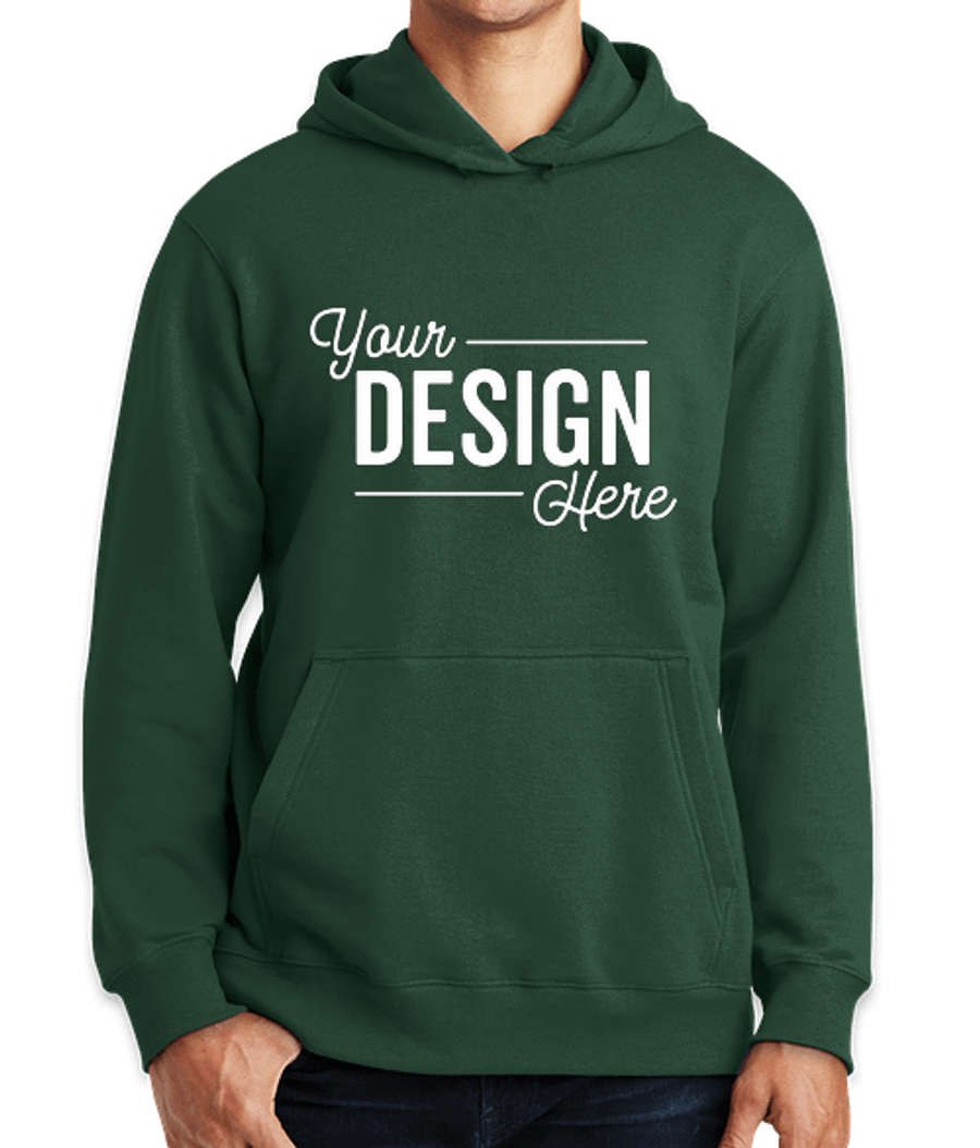 Port & Company Fan Favorite Pullover Hoodie in Forest Green