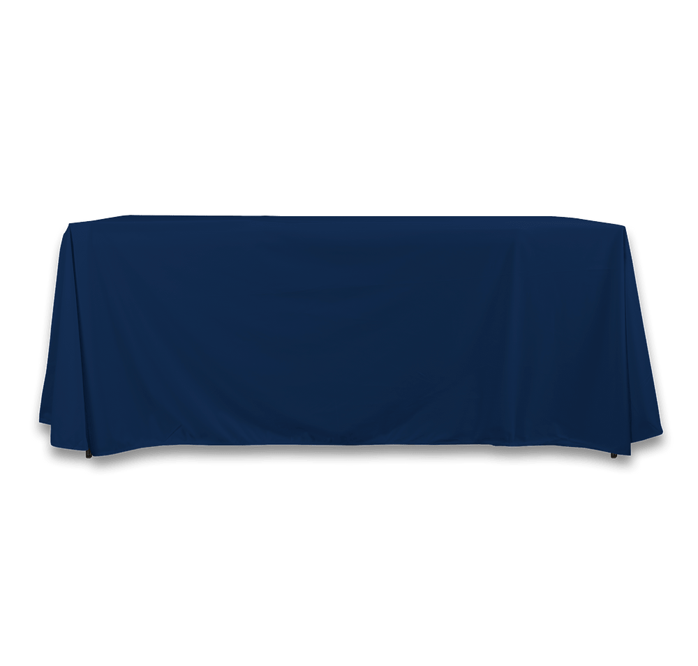 Full Color 6' Promotional Open-Back Throw Tablecloth-default