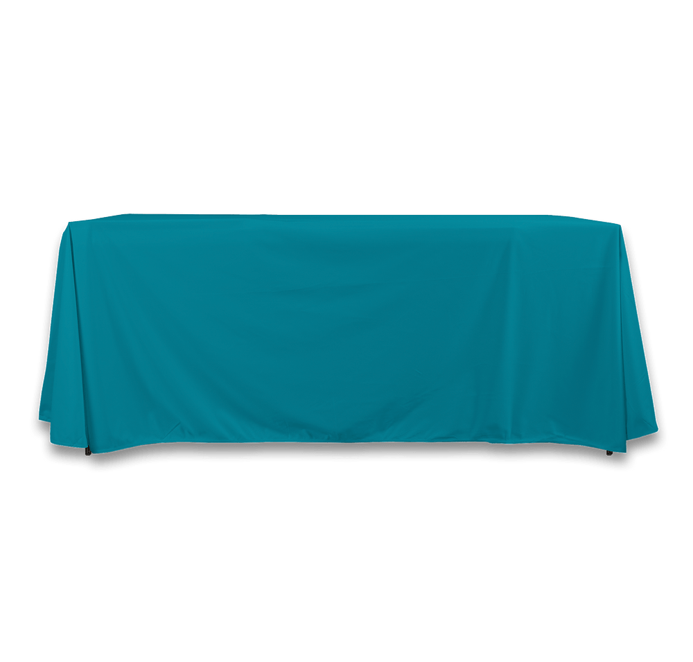 Full Color 6' Promotional Open-Back Throw Tablecloth-default