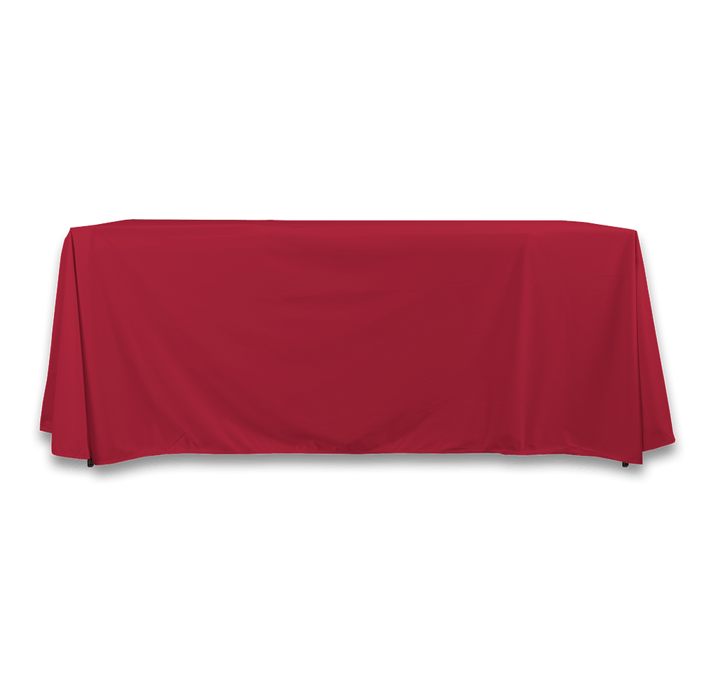 Full Color 6' Promotional Open-Back Throw Tablecloth-default