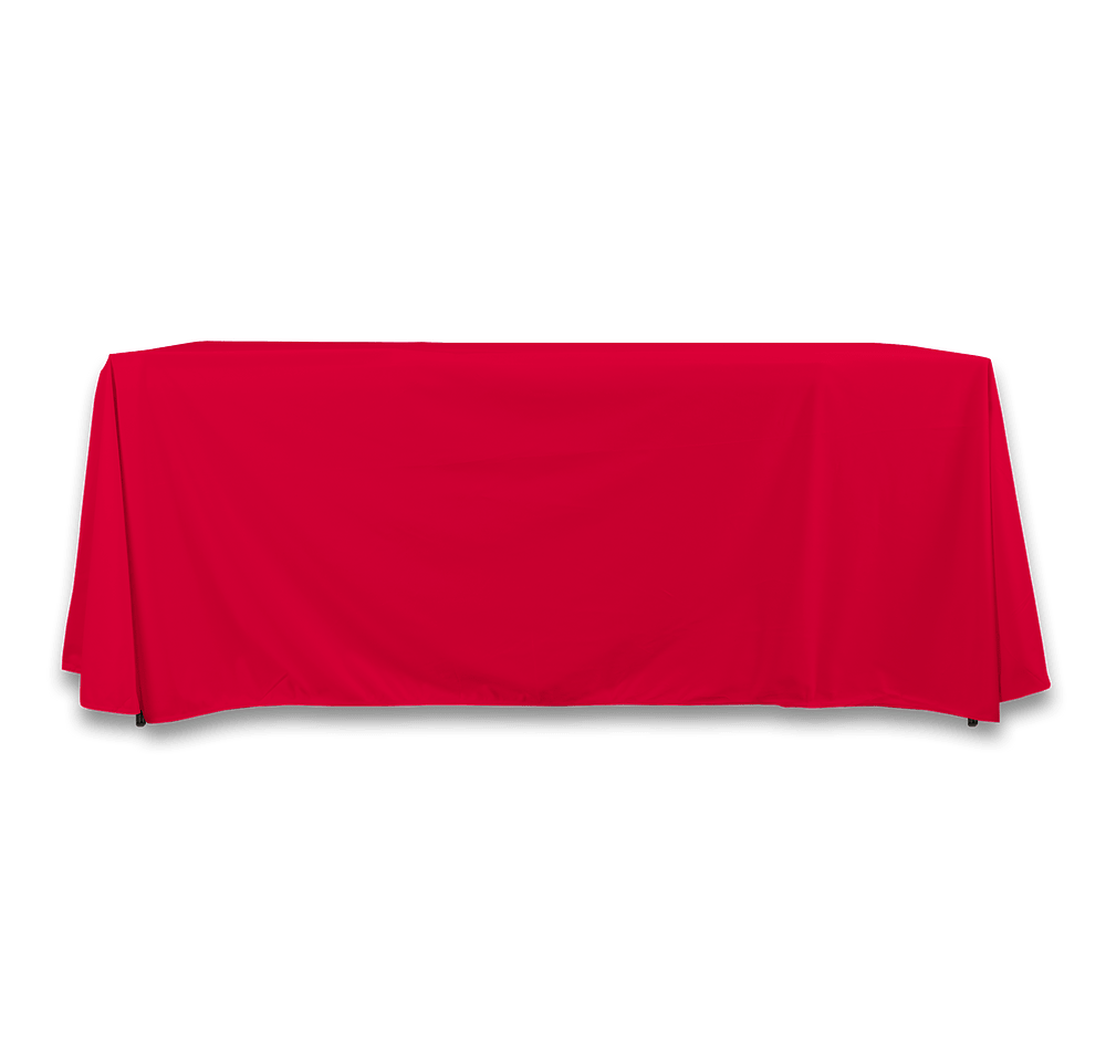 Full Color 6' Promotional Open-Back Throw Tablecloth-default