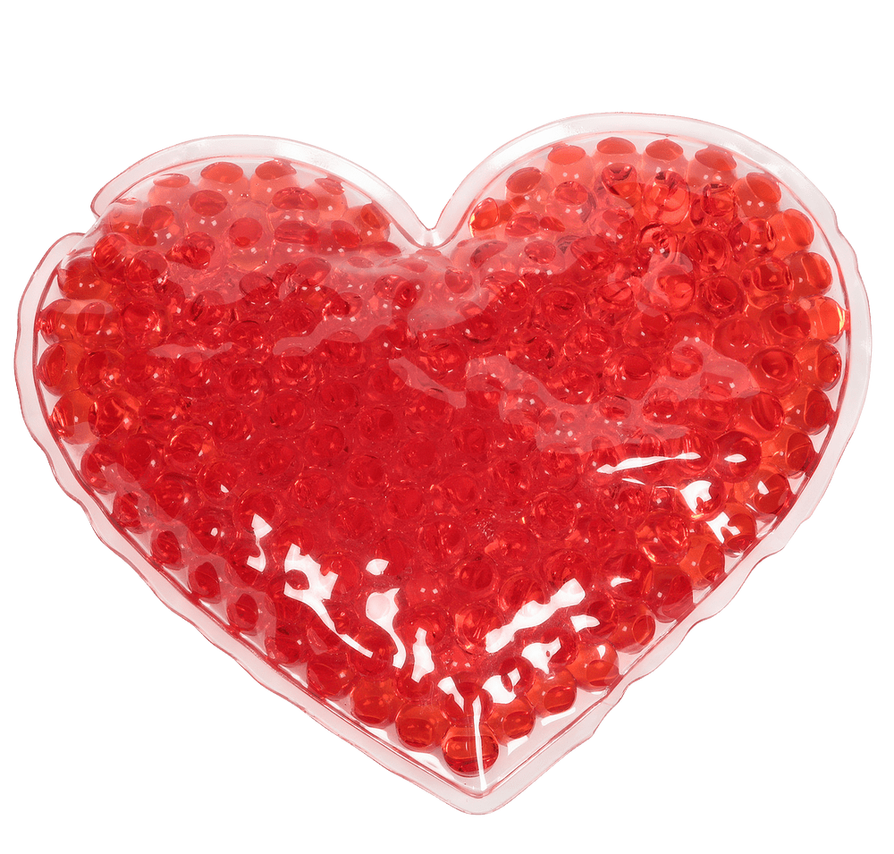 Large Heart Aqua Pearls Hot/Cold Pack-default