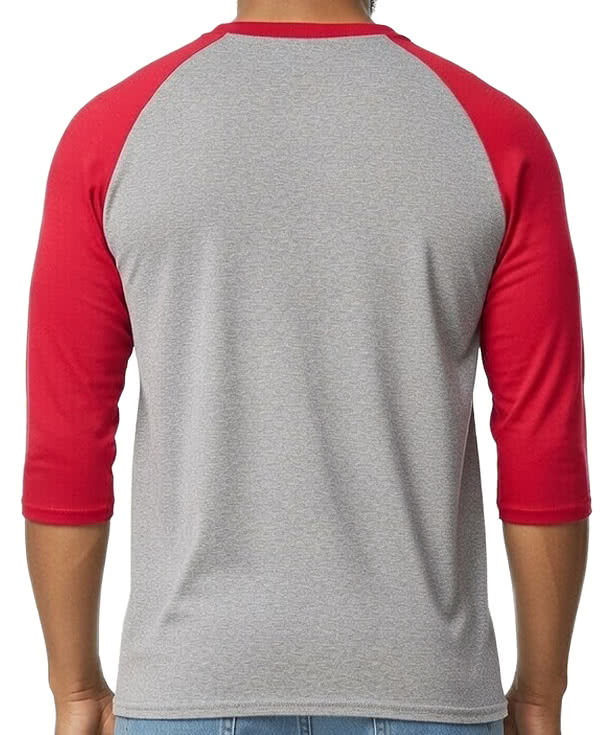 Gildan Heavy Cotton 3/4 Sleeve Raglan T-shirt