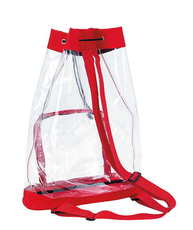 Full Color Clear Cinch Drawstring Bag