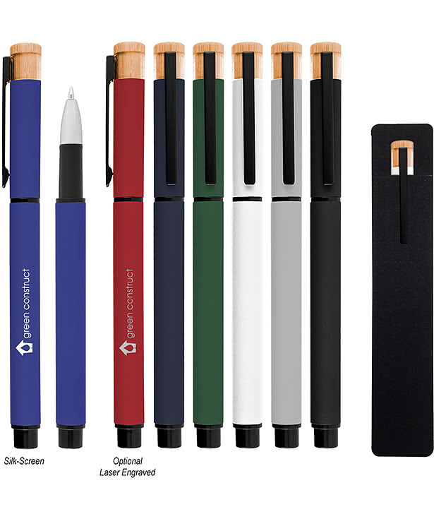 Ronan Recycled Aluminum Gel Pen (black ink)