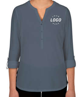 Port Authority Women's Henley Tunic Blouse