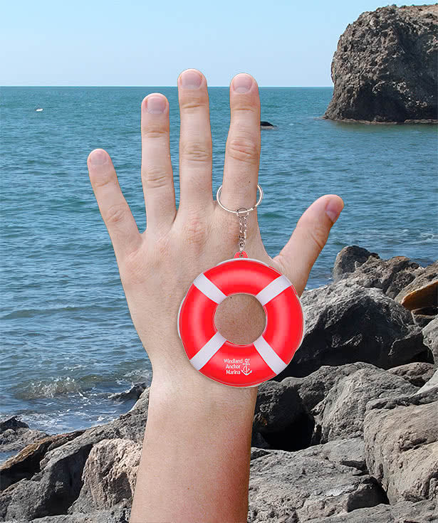 Floating Lifesaver Keychain