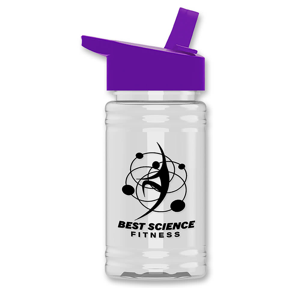 16 oz. Mini Bottle with Flip-Straw Lid