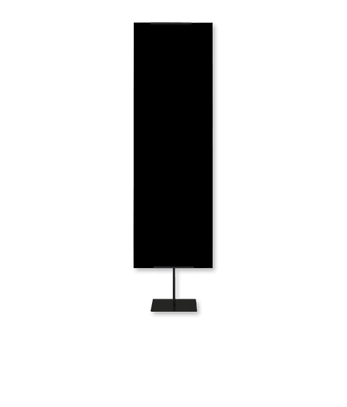 Full Color 24" x 92" Everyday Display Double-Sided Banner Kit in Black