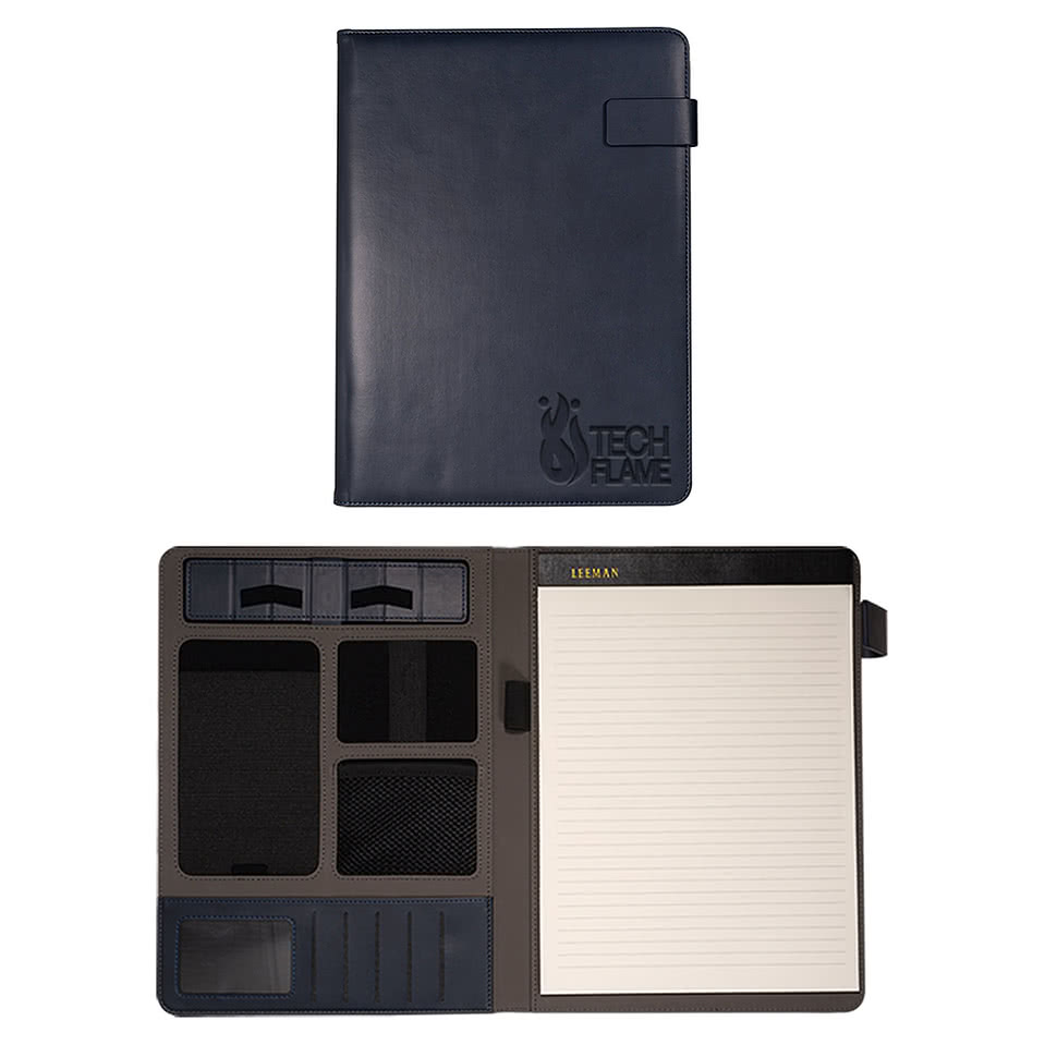 Debossed Leeman Tuscany Tech Padfolio