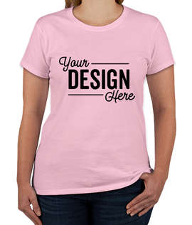 Gildan Women's 100% Cotton T-shirt - Color: Light Pink