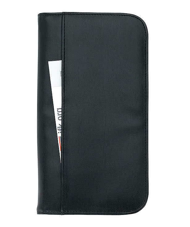 Debossed Travel Zippered Wallet