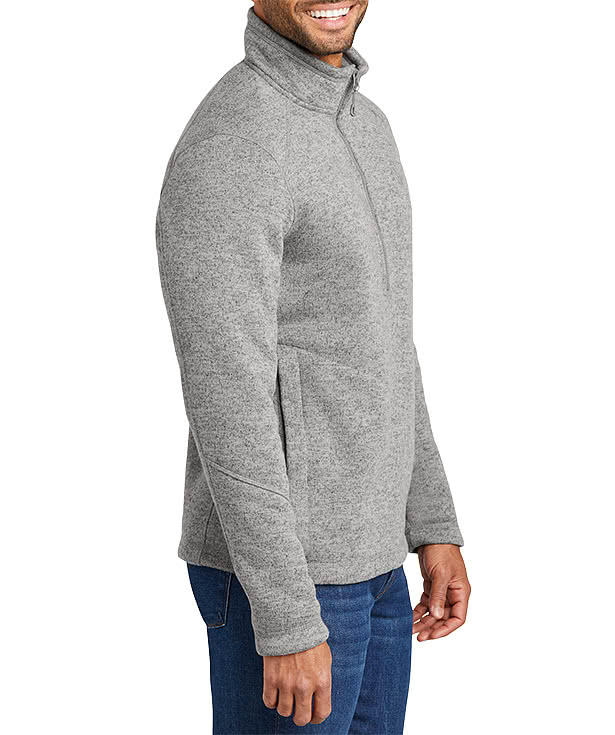 Port Authority Arc Quarter Zip Sweater Fleece Pullover - Printed