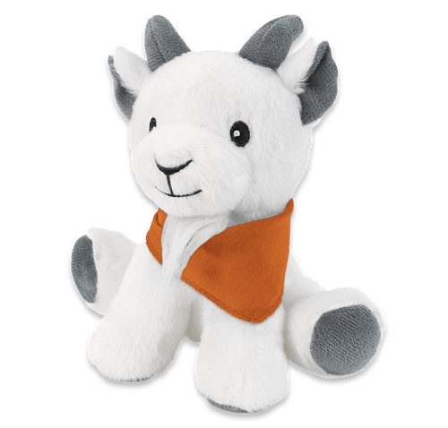 6" Little Buddy Goat Plush Animal in Orange