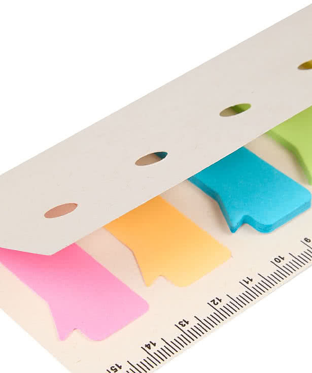 Recycled Milk Carton Sticky Notes & Ruler Pad