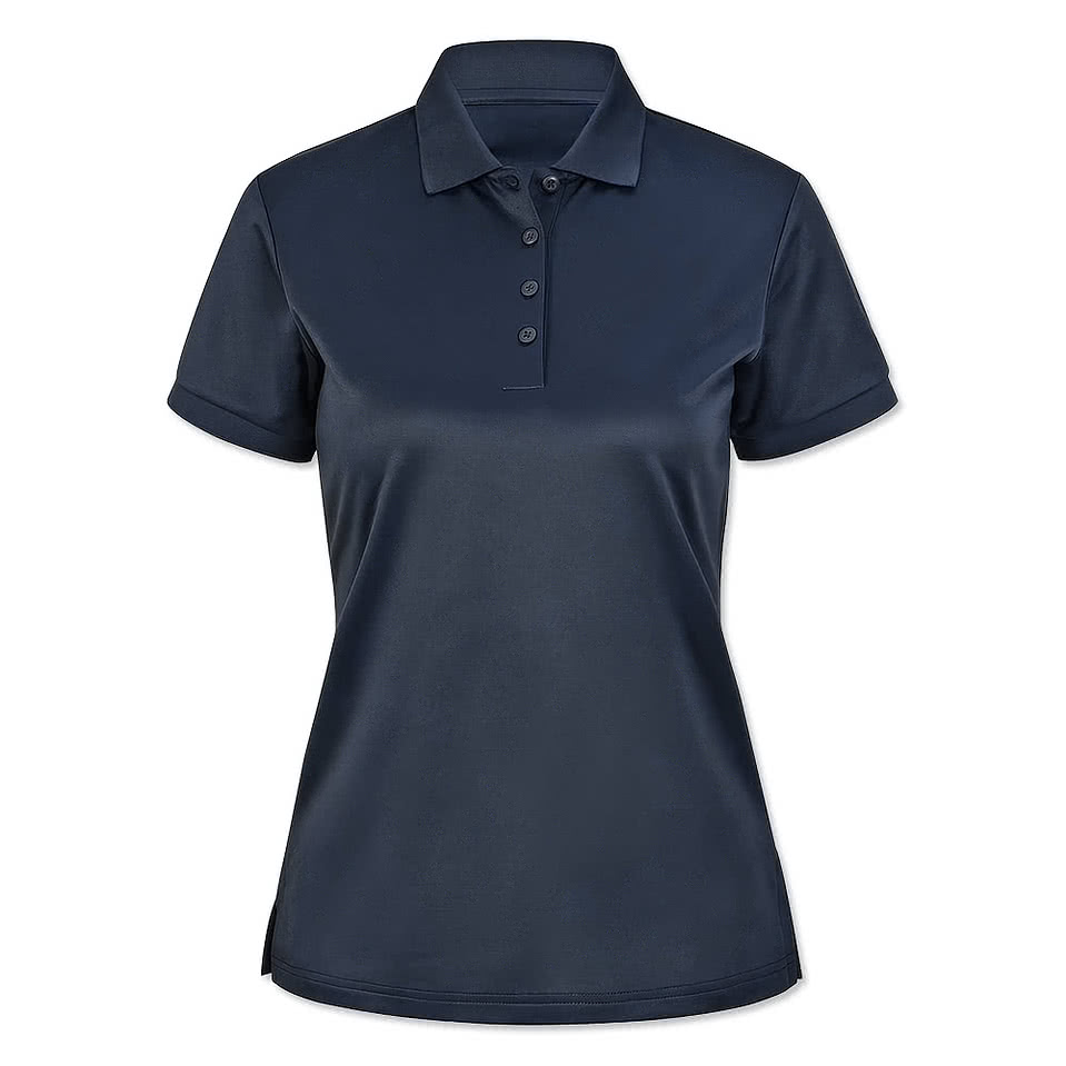 Blue Generation Women's BLU-X-DRI Bonded Dress Collar Performance Polo - Printed