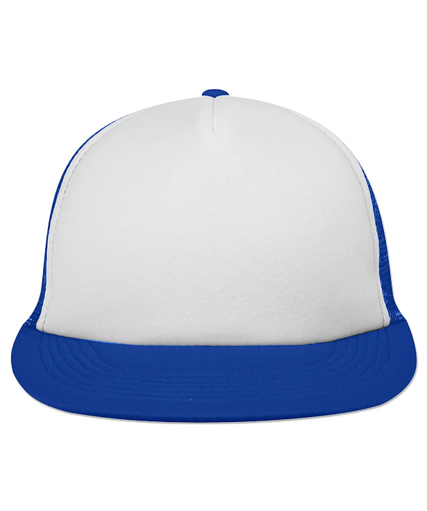 Five-Panel Flat Bill Trucker Hat
