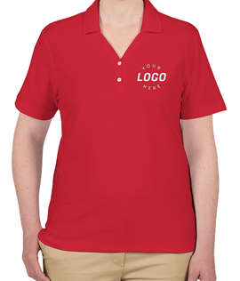 Devon & Jones Women's Pima Pique Polo - Color: Red