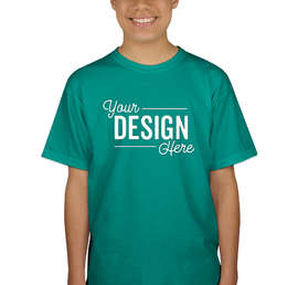 Canada - Gildan Youth Ultra Cotton T-shirt - Color: Jade Dome