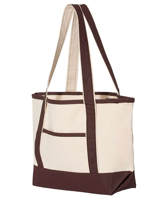Embroidered Deluxe Cotton Canvas Tote Bag
