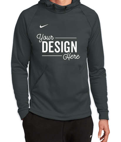 Nike Therma-FIT Pullover Performance Fleece Hoodie  - Team Anthracite