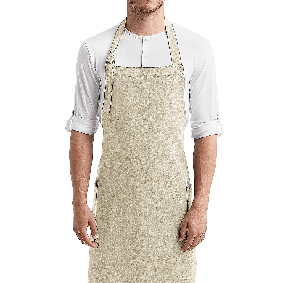 Artisan Collection Regenerate Recycled Full Length Two-Pocket Apron -Embroidered-default