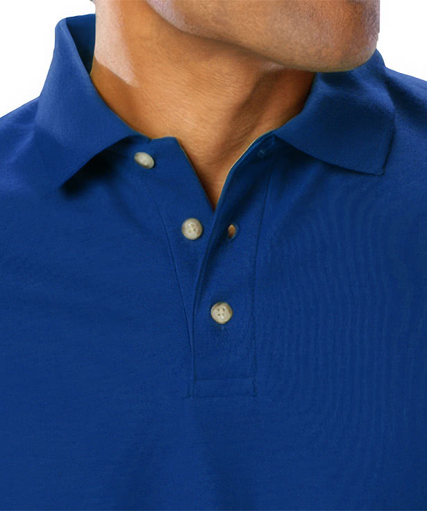 Blue Generation Scotchgard Treated Pique Polo - Embroidered