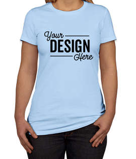 Bella + Canvas Women's Slim Fit Favorite T-shirt - Color: Baby Blue