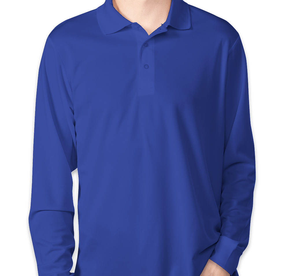 Core 365 Long Sleeve Performance Pique Polo - Printed-default