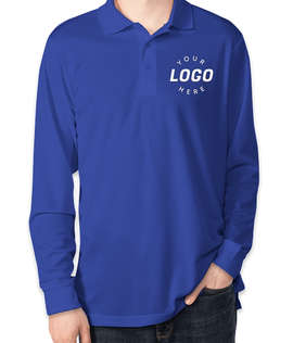 Core 365 Long Sleeve Performance Polo - Color: True Royal