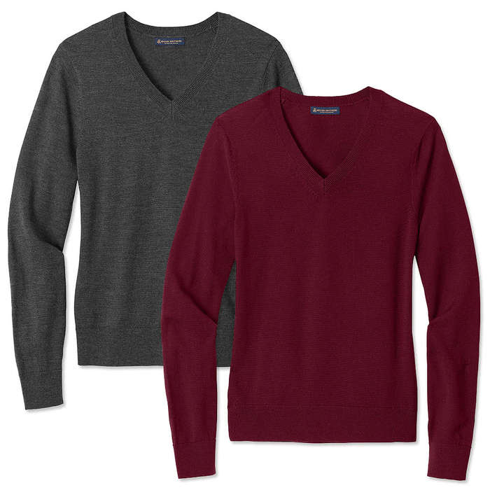 Brooks Brothers Women's Merino V-Neck Sweater