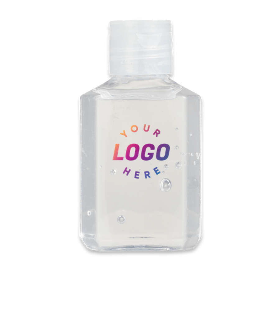 Full Color 2 oz. Unscented Squirt Hand Sanitizer in Clear