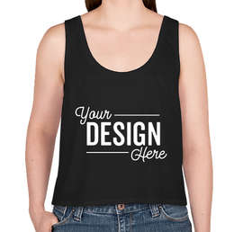 Canada - Bella + Canvas Women's Flowy Crop Tank - Color: Black