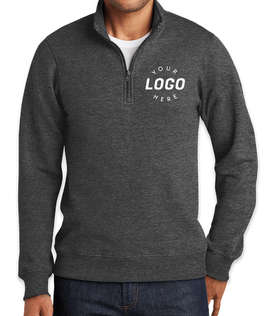 Port & Company Fan Favorite Quarter Zip Sweatshirt - Color: Dark Heather Grey
