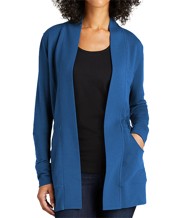 Port Authority Women's Microterry Open Cardigan