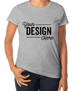 Anvil Women's Jersey T-shirt - Color: Heather Grey