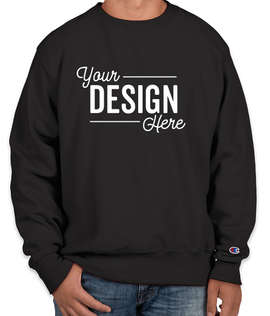Champion Heavyweight Reverse Weave Crewneck Sweatshirt - Color: Black