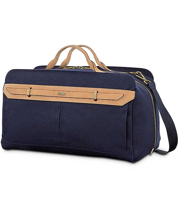 Debossed Hartmann Reserve Weekender Duffel Bag