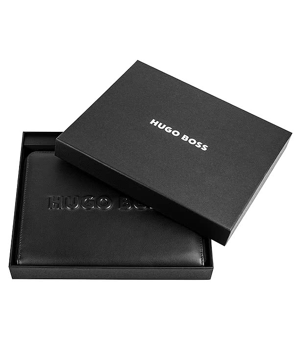 Hugo Boss Debossed Label A5 Conference Zip Padfolio