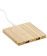 Laser Engraved Bamboo 5W Portable Wireless Charging Pad