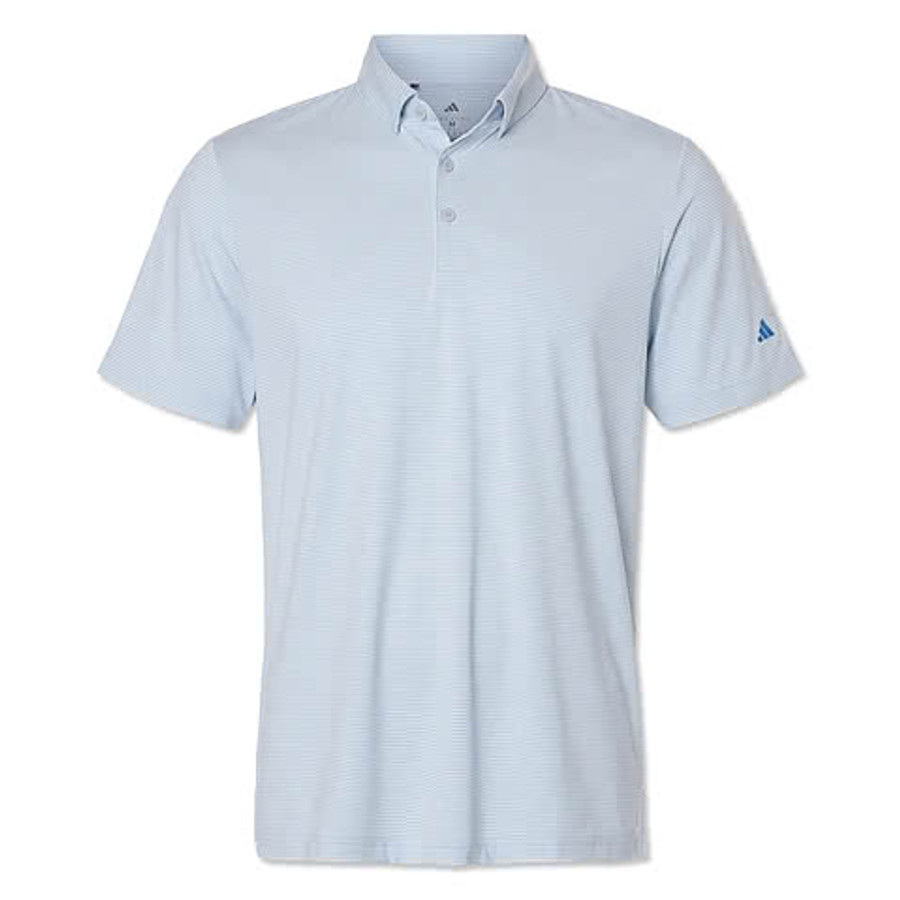 Adidas Ultimate365 Pencil Stripe Climacool Recycled Polo - Embroidered